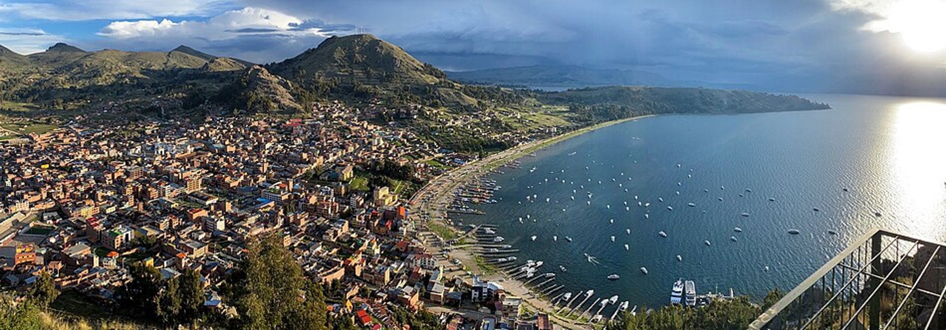 Copacabana on the shores of Lake Titicaca, Bolivia